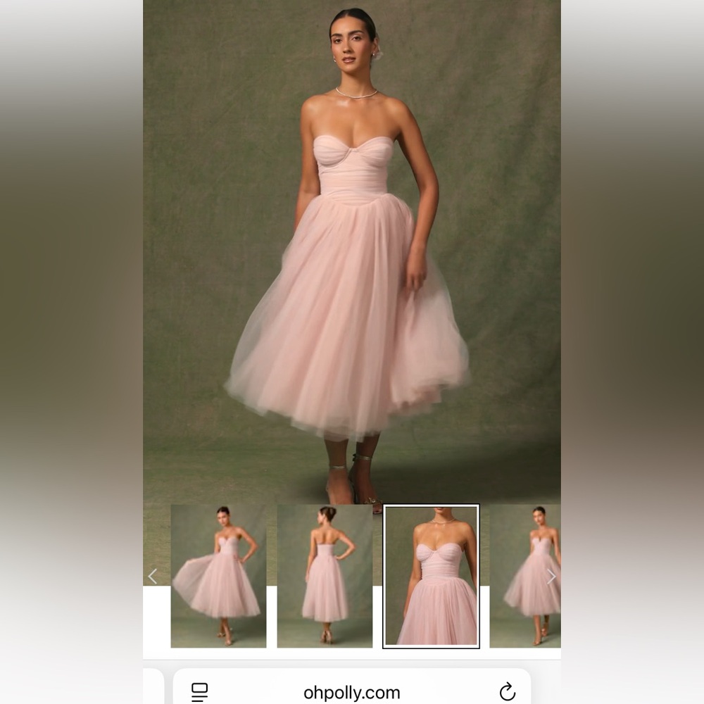Oh Polly Cindy pink tulle corset dress